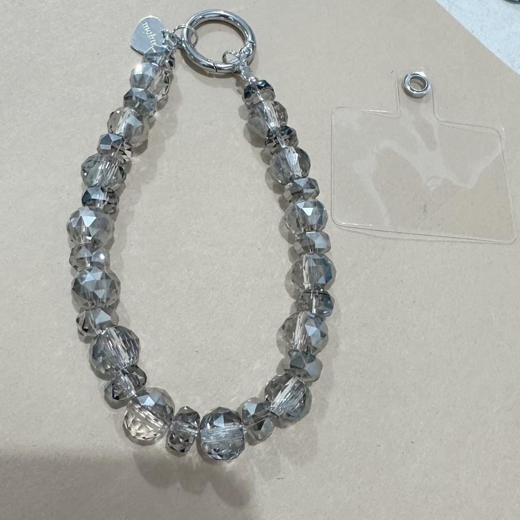 Ручная работа Красочные хрустальные бусины Легкая роскошь Цепочка для телефона Подвесная веревка Темпераментный брелок Аксессуары для сумки Прозрачный зажим