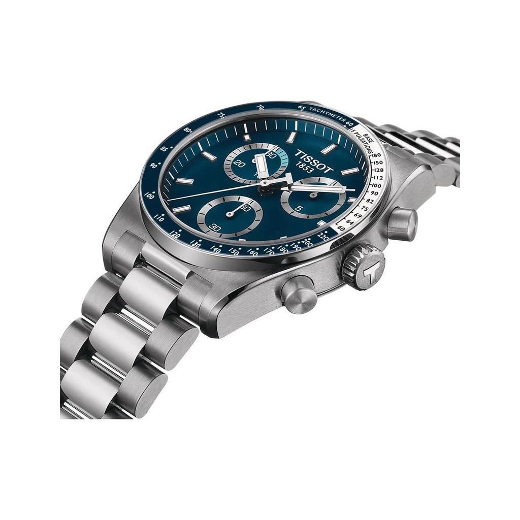 Tissot Кварцевый механизм PR516 Водонепроницаемость 100 м Мужские часы Часы 40 мм Синий циферблат Корпус из нержавеющей стали T149.417.11.041.00