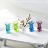 3pcs 1:12 1:6 Miniature Vase Colored Resin Miniature Vase Simulated Mini Resin Vase