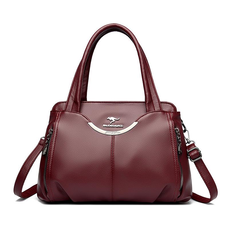 Простая женская сумка среднего возраста для мам, большая вместимость, сумка через плечо на одно плечо