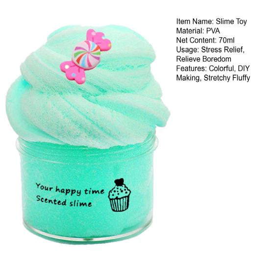 70 мл мягкие эластичные портативные игрушки для декомпрессии DIY фруктовая слизь цветная грязевая игрушка вечерние сувениры
