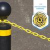 5m Traffic Chain Barrier Link 6mm/8mm/10mm Crowd Control Barrier  Warning Safe