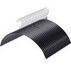 HOSUR Non-Slip, Non-Marking Hangers, 20-Piece Set, Shape-Retaining, Stiffness-Resistant, Laundry Hangers, Space-Saving, Suit Hangers, Black