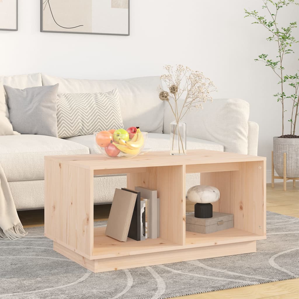 Coffee Table 80 x 50 x 40 cm Solid Pine Wood