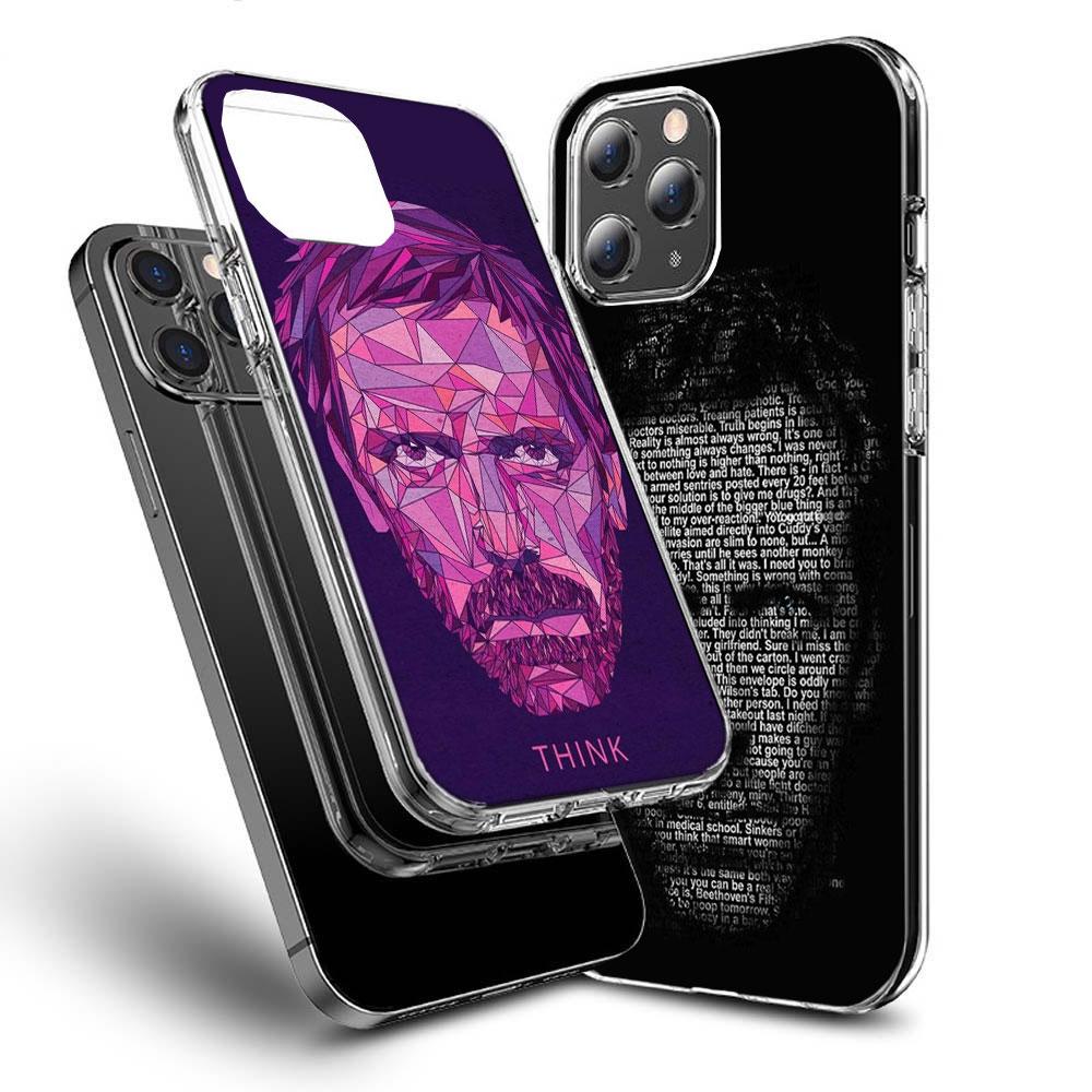 Чехол для телефона Dr House Для iPhone 16E 15 Pro 14 Plus 17E 16 17 Pro Max Air 11 12 13 Mini Ударопрочный Capa Милый Чехол TPU Прозрачный
