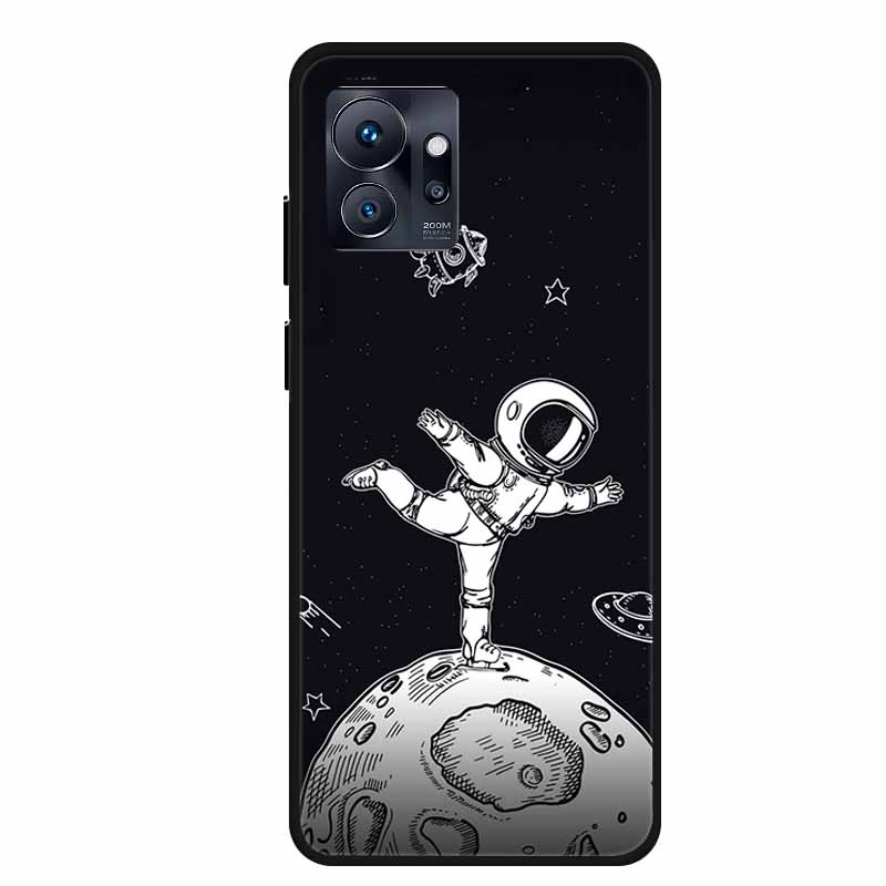 Для Infinix Zero 20 4G Чехол Астронавт Мягкий Силикон ТПУ Задняя Крышка Чехол для Телефона для Infinix Zero 30 5G Funda Черный Бампер Coque