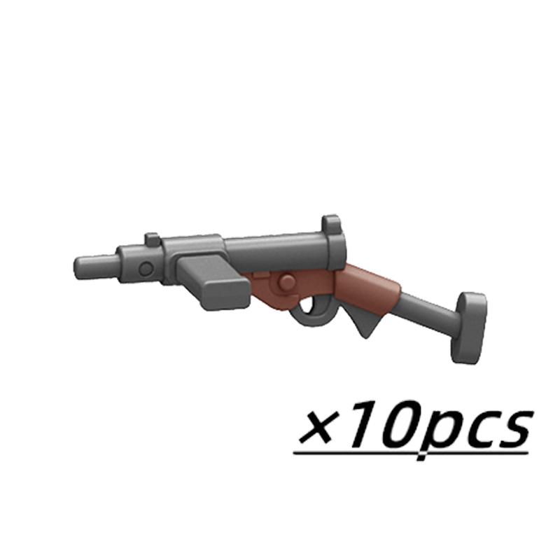 Военный строительный блок Второй мировой войны, фигурка солдата, оружие, игрушечный пистолет, снайпер, автомат, карабин АК, винтовка, аксессуары, армейские кирпичи, модель B081