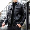 Флисовая кожаная куртка мужская модная брендовая осень и зима новая корейская версия модная повседневная кожаная куртка мужская теплая куртка на одежде