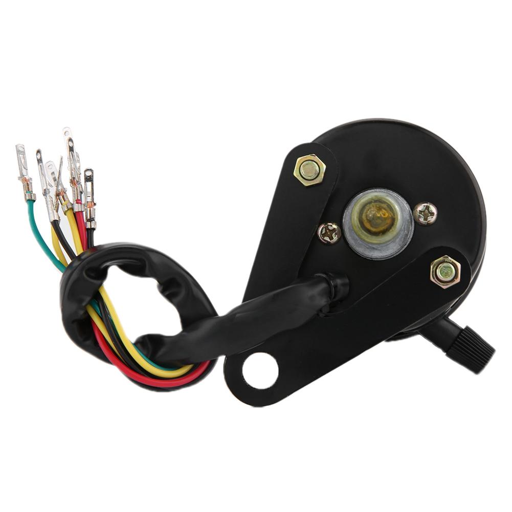 DC 12V Универсальный мотоциклетный светодиодный фонарь с двумя одометрами и спидометрами