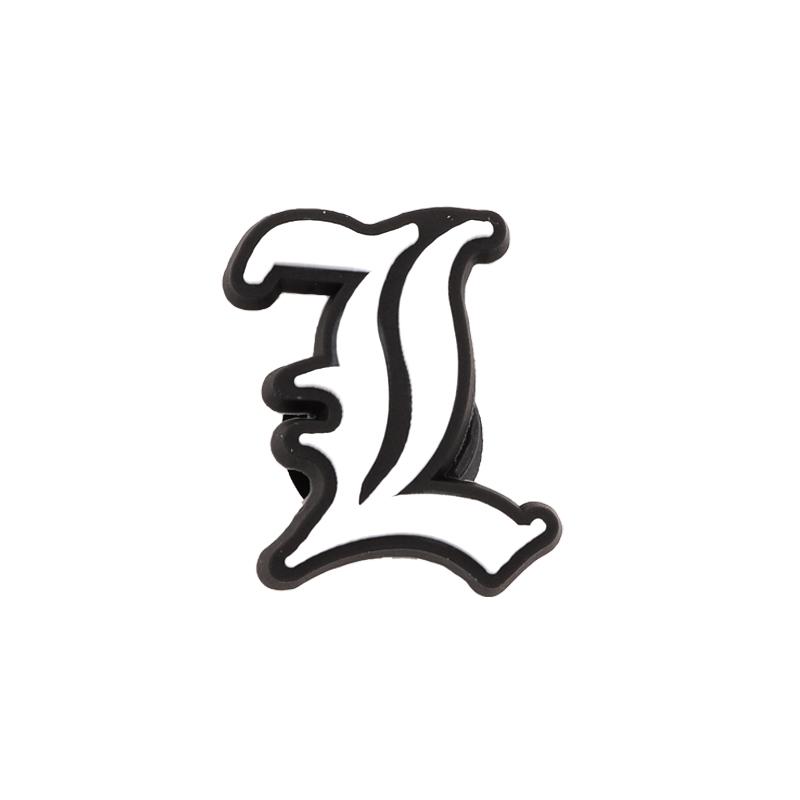 Maxun Шармы для обуви в виде старого алфавита, Буквенное украшение для сабо, сандалий, Милый браслет с графемой, Аксессуары для вечеринок, Сувенир, 1 шт.