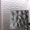 3D Wall Panel Mold for Gypsum, Plaster or Concrete Tile for Decorative Wall Panels 'Cristall'