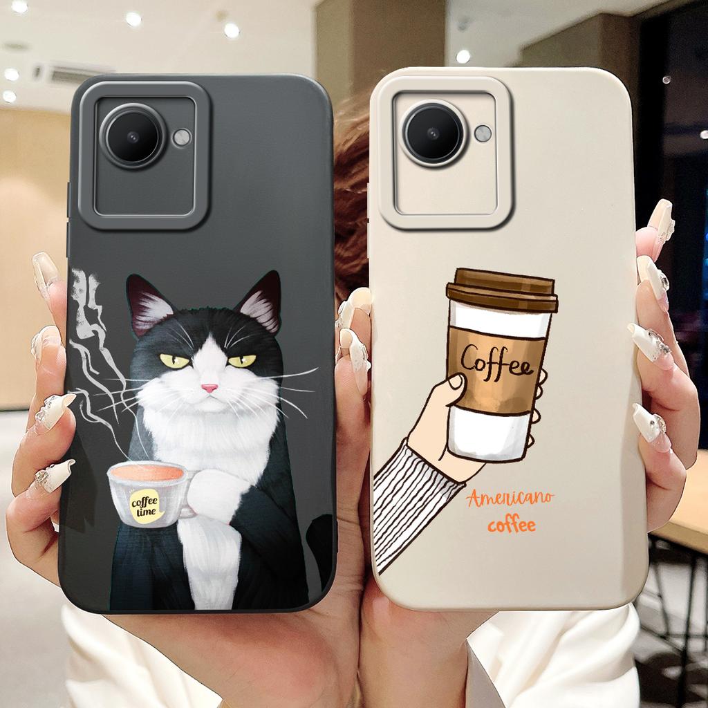 For Realme C30 Case Realme C30s RMX3690 Cute Fashion Cartoon Cover Soft Silicone Phone Case For Realme C30 C30s RealmeC30 Bumper