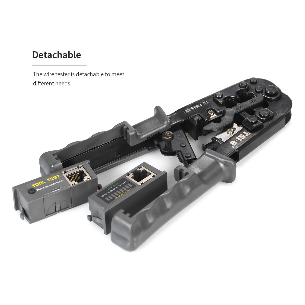 TNI-U TU-5684CR 2 In 1 Wire Crimping and Testing Pliers RJ11 RJ12 RJ45 Cable Crimper Wire Stripper C