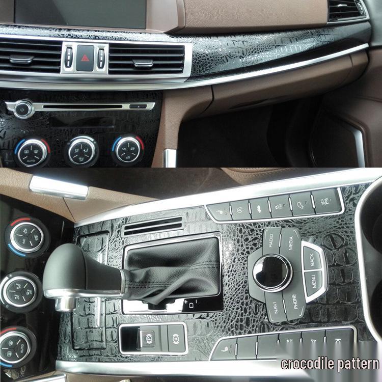 Carbon Fiber Gear Panel Decoration Sticker for Haval H7/H7L Interior Modification