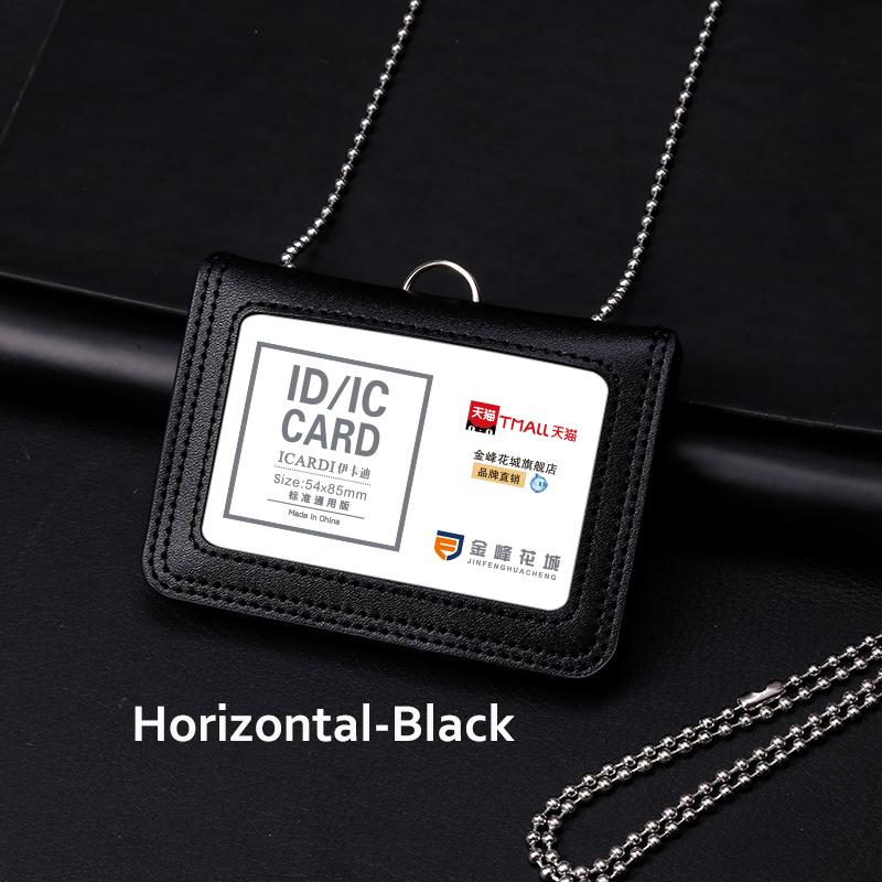 Держатель для удостоверения личности из натуральной кожи, репортер, полицейский офисный работник, шейный бейдж, именной тег, нагрудный чехол для карточек, деловая рабочая карточка