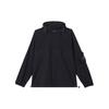 X Stella McCartney Collaboration 1/2 Zip Mid-Length Jacket With Logo Print Women Jacket Black IL7108