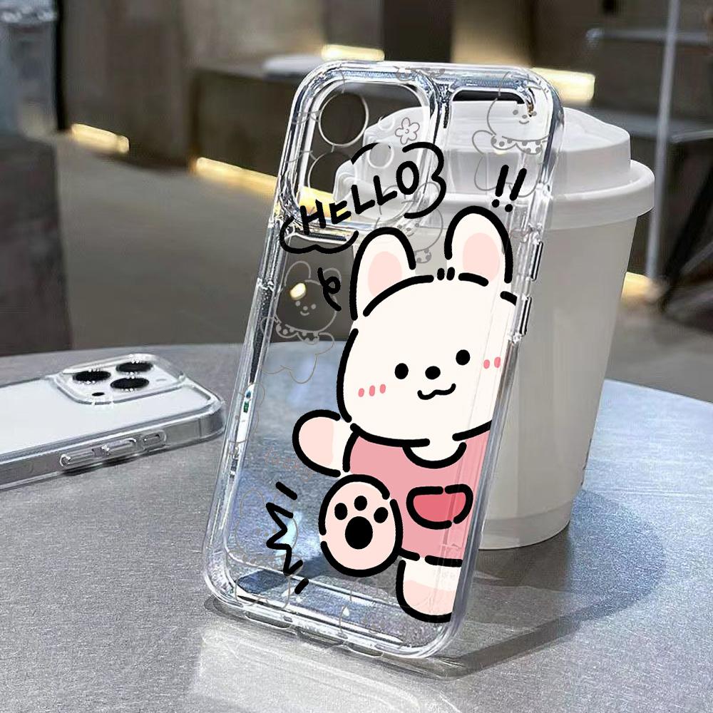 Силиконовый чехол-мишка для Samsung A05 A54 5G A55 A35 A34 A53 A52 A24 A23 A22 A15 A14 A13 S24 Ultra S23 Plus S21 S20 FE Чехлы