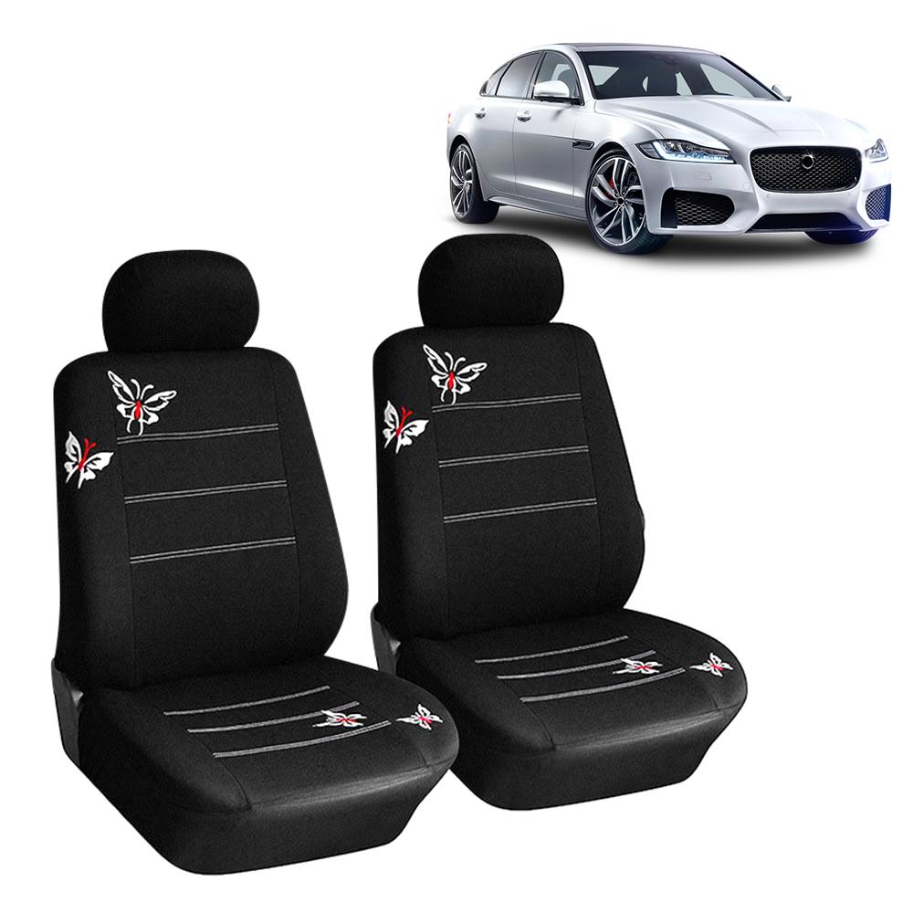 Butterfly Embroidery 4/9Pcs Set Car Covers Mat Protect Universal Fit Truck Suv Van Car Seat Protector Cushion Front Rear Car Seat Covers Set