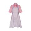 Cosplay Women's Striped Sleeveless Dress + Solid-Color Short-Sleeve Top