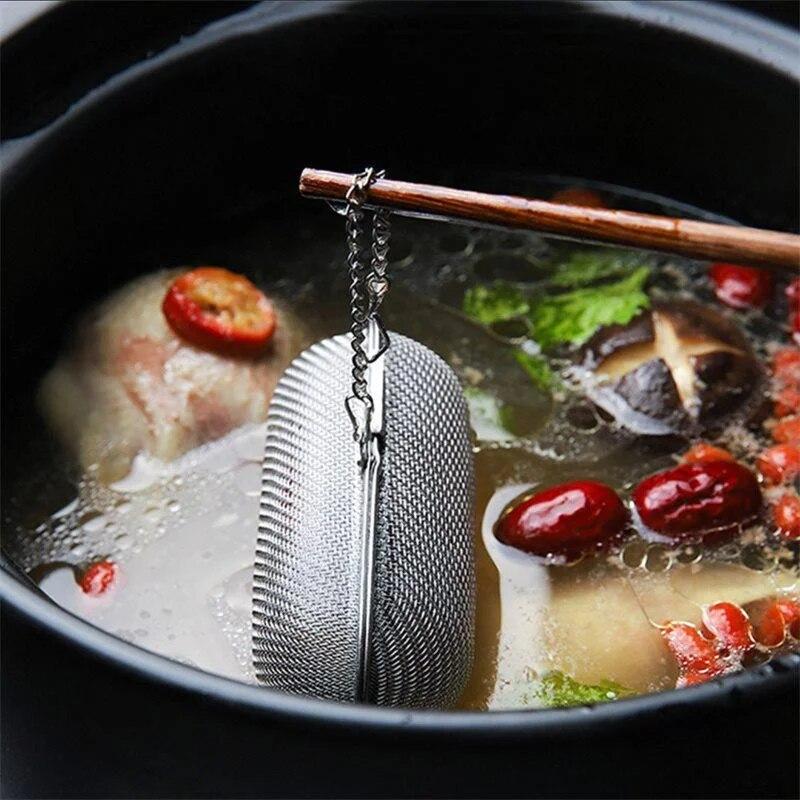 Нержавеющая сталь, заварочный чайник для специй, мелкая сетка, сито для рассыпного чая, травяной фильтр, многоцелевой фильтр для остатков для домашнего использования