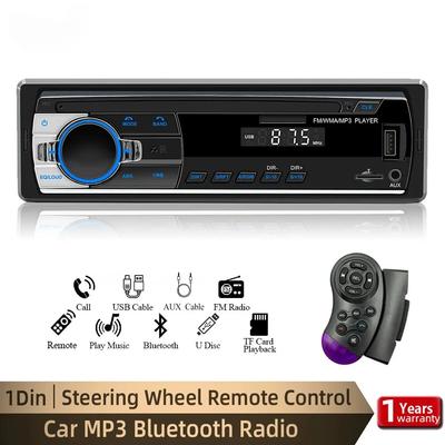 1 Din автомобильный радиоприемник MP3-плеер цифровой Bluetooth автомобильный стереоплеер FM-радио стерео аудио музыка USB/SD с входом AUX на панели приборов