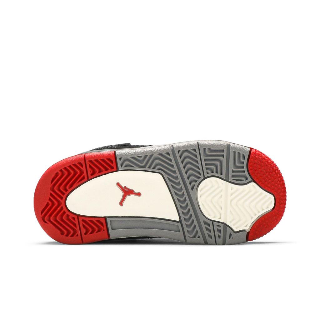 Air Jordan 4 Retro OG Toddler 'Bred' 2019 (Unisex) Black / Cement Grey / Summit White / Fire Red Toddler Shoes BQ7670 060