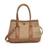 New Fashionable Straw Handbag Spring Contrasting Color Fashionable Shoulder Bag Simple Woven Messenger Bag