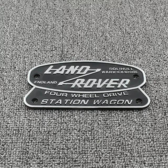 Alloy Car Side Badge Decal Auto Rear Trunk Sticker Front Grille Emblem Accessories for Land Rover 2015 DEFENDER 110 Decoration YU2