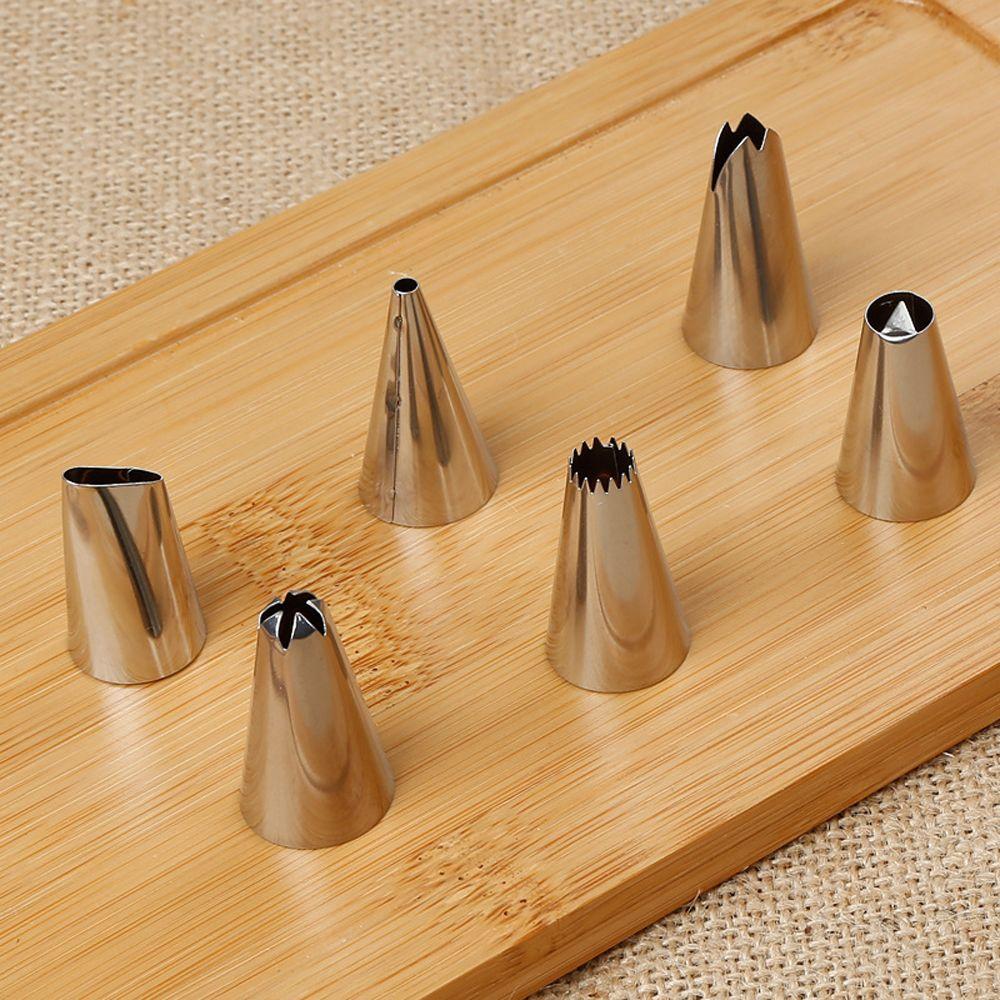Stainless Steel Cake Decorating Fondant Baking Mold Ice Cream Tool Icing Piping Nozzles Pastry Bag