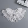 Vintage Lace Fake Collar for Women Fashion Dickey False Collar Detachable False Collar Blouse Little Shawl