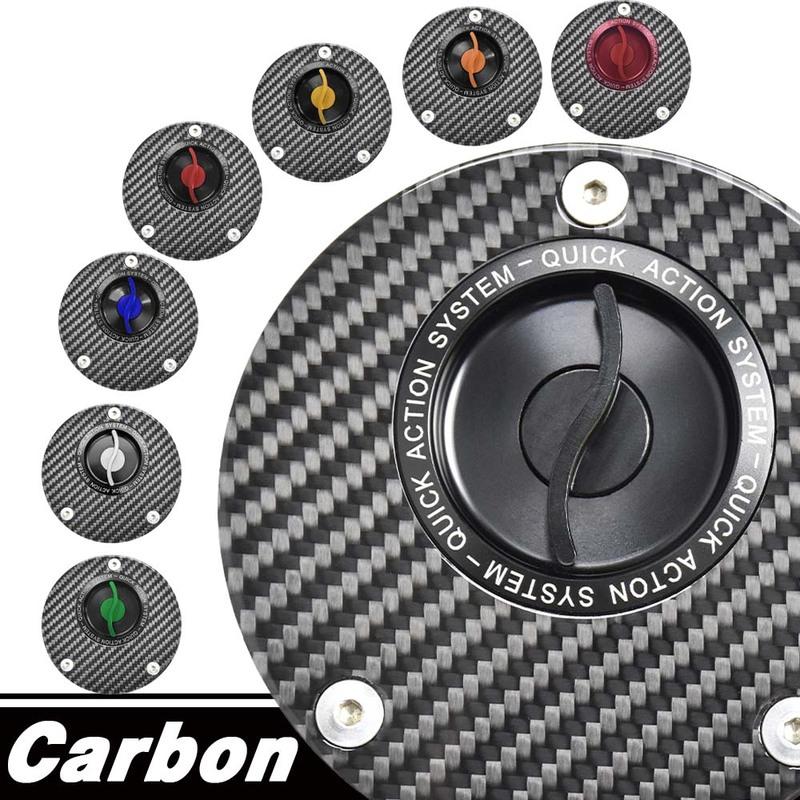 Carbon Fiber Quick Gas Fuel Tank Cap For YAMAHA YZF-600R 750/R/SP R1/R1M Fast Gas oline Plug Keyless Engine Oil Filling Cover