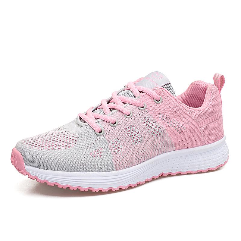 Ультралегкие весенние и летние новые повседневные туфли, женская обувь из сетчатой ткани, спортивная обувь на плоской подошве, кроссовки для бега для студентов
