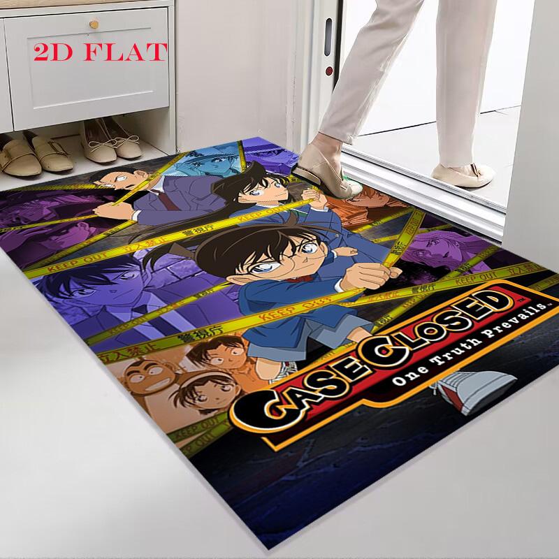 Detective Conan Blue Sapphire Anime Print Carpet Floor Mats Doormat Room Doormat Dormitory Decoration
