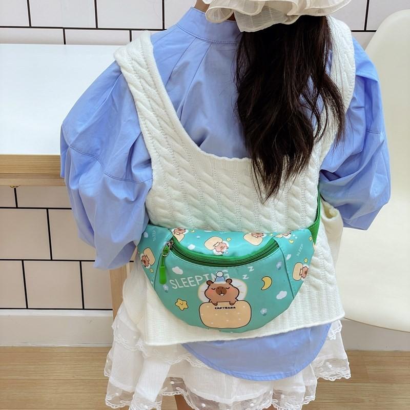 Детская легкая нейлоновая поясная сумка для детского сада, приключений на открытом воздухе и повседневных милых нарядов