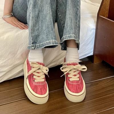 Парусиновые туфли для женщин весна осень новое поступление 2024 женская обувь высокого качества распродажа стильная прогулочная Y2k мода легкая AH