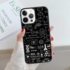 Чехол для телефона с формулами и уравнениями по физике и математике Для iPhone 17 Air 15 16 16e 14 13 12 11 Pro Max Coque Для Apple PLUS fundas