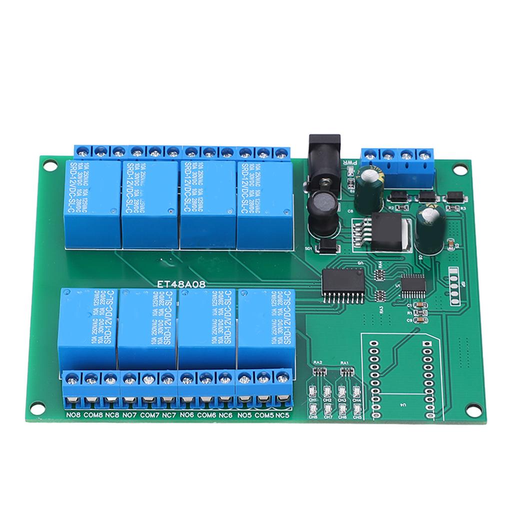 DC12V 8 Channel Relay Module Multifunctional Low Level Circuit Protection Relay Board