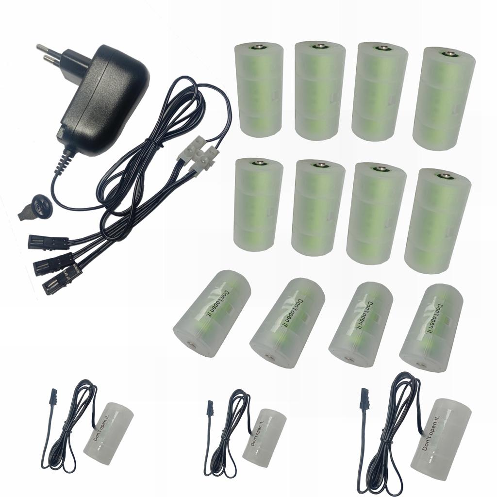 3 в 1 Регулируемый адаптер питания переменного тока 3-12 В, 100-240 В переменного тока, комплект для замены аккумулятора 3-12 В постоянного тока, сменный для LR20 D или LR14 C