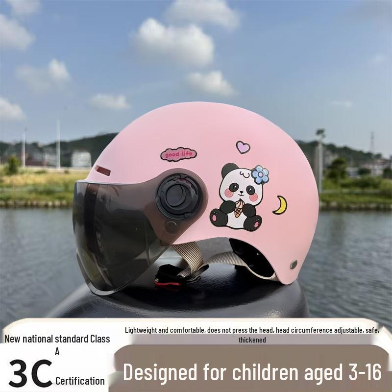 Ультралегкий дышащий детский шлем для электромобиля 3C с защитой от солнца, для мальчиков и девочек