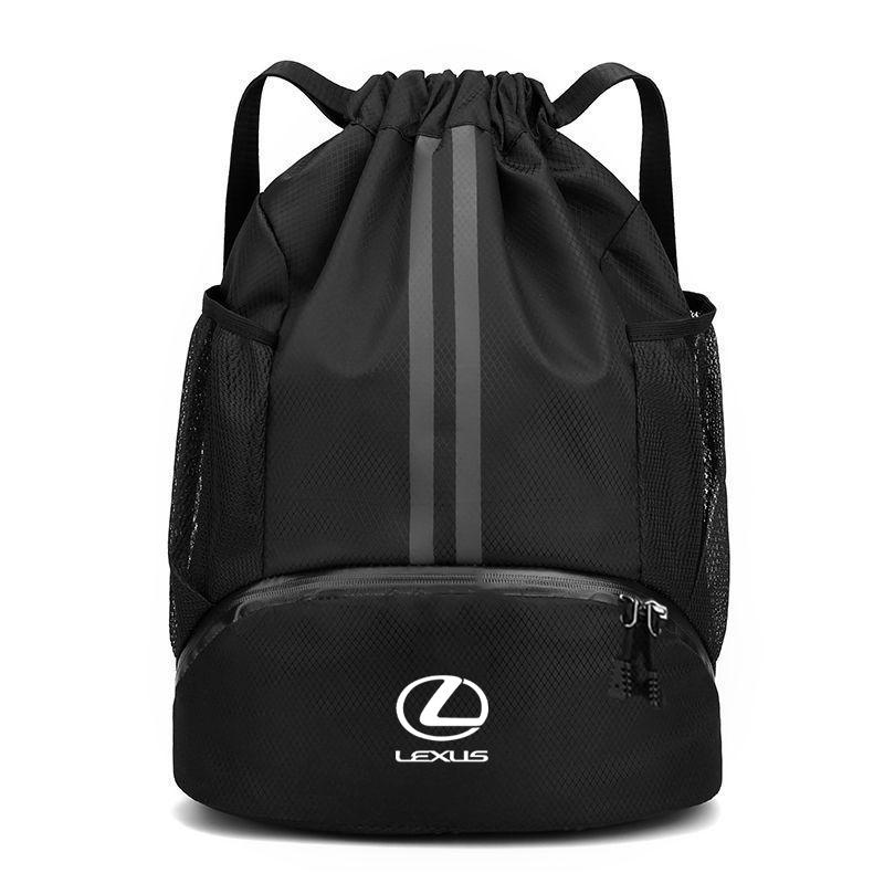 Gym Bag Fitness Backpack Women Men Basketball Backpack Outdoor Training Drawstring Sports Knapsack For Lexus LS LC RZ IS350 ES VH6