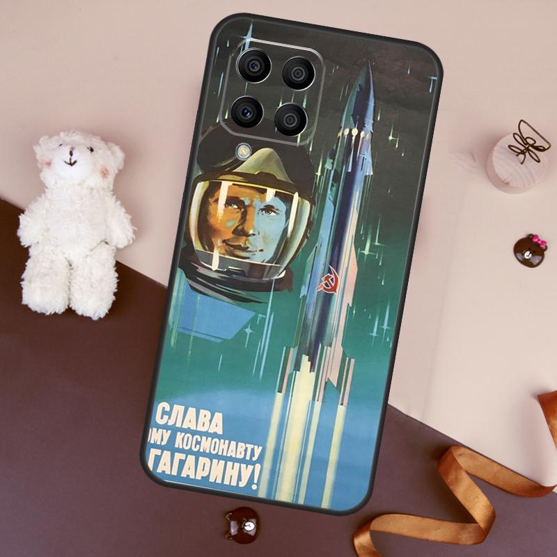 CCCP Soviet Space Propaganda Art Case For Samsung Galaxy M13 M54 M34 M14 M56 M36 M16 M31 M11 M53 M12 M32 M52 M35 M55 M15 M06