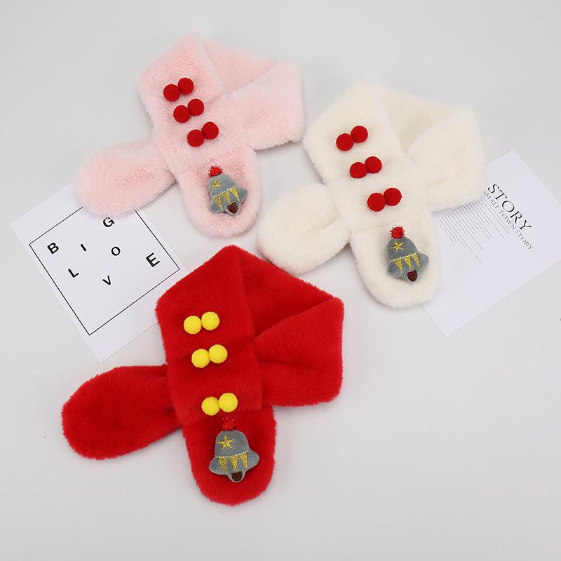Kids' Cute Cartoon Scarf - Warm Winter Christmas Neck Warmer for Boys and Girls