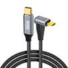 USB-C & Cable L-shape 1M Type-c USB3.1 Gen2(10Gbps) PD Compatible 100W/5A Fast Charging 4K/60Hz Video Output Ultra-durable Nylon Type C Compatible