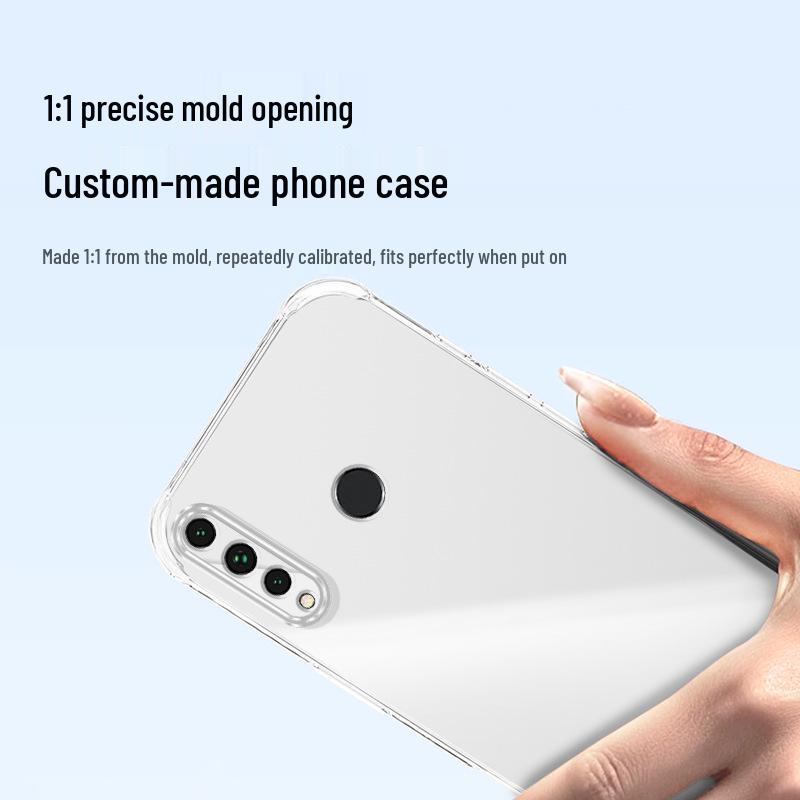 Прозрачный силиконовый чехол с воздушными подушками для телефона Honor 20i, Mai Mang 8, Honor 10i - Ударопрочный, в стильном дизайне