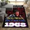 Elvis Presley's Musical Journey Area Rug Design for Study room Dormitory Game Room Balcony Antislip Carpet Decorate Offices Best for Christmas
