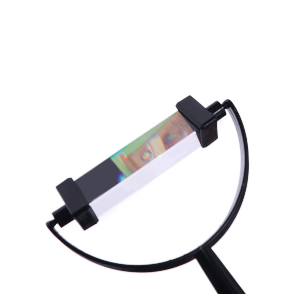 2 PCS Glass Optical Prisms Refracted Light Color Prisms Photographic Triangular Prism  Children