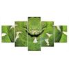 5Pcs Emerald Tree Boa Green Snake 5 Pieces Paintings Home Decor No Framed Room Decor Modern Pictures Wall Abstract