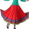 Свинг-юбка для фламенко, бальный костюм, танцевальная одежда, нарядное платье, длинная юбка для танцев на сцене
