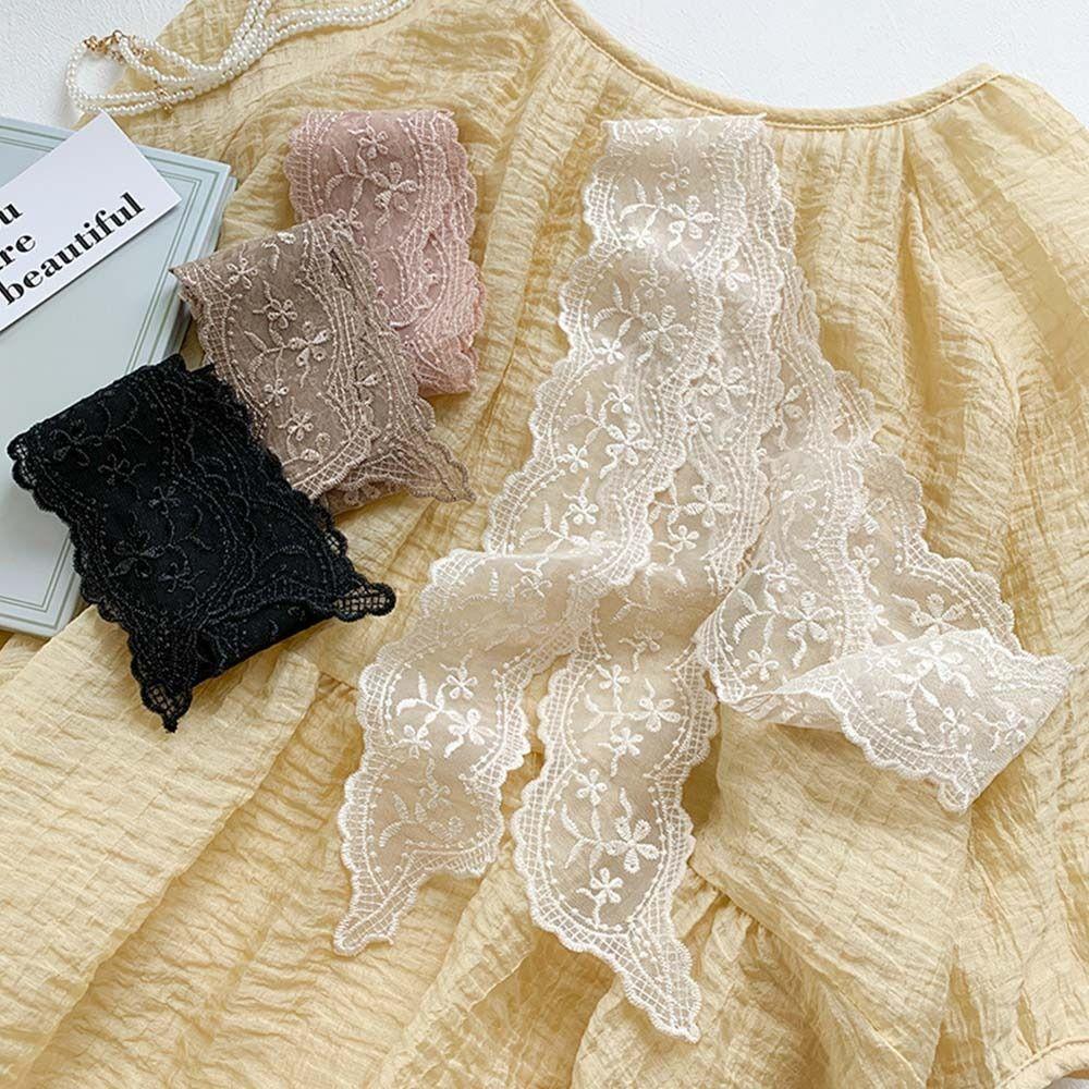 Floral Lace Scarf Elegant Neckerchief Fashion Hair Ribbon for Women