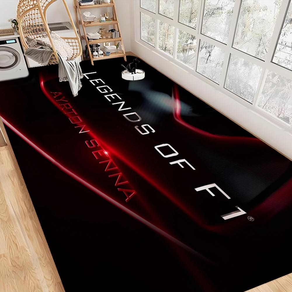 Ayrton Senna Logo Floor Mat Rectangle Anti-slip Home Soft Badmat Front Door Indoor Outdoor Mat Welcome Doormat